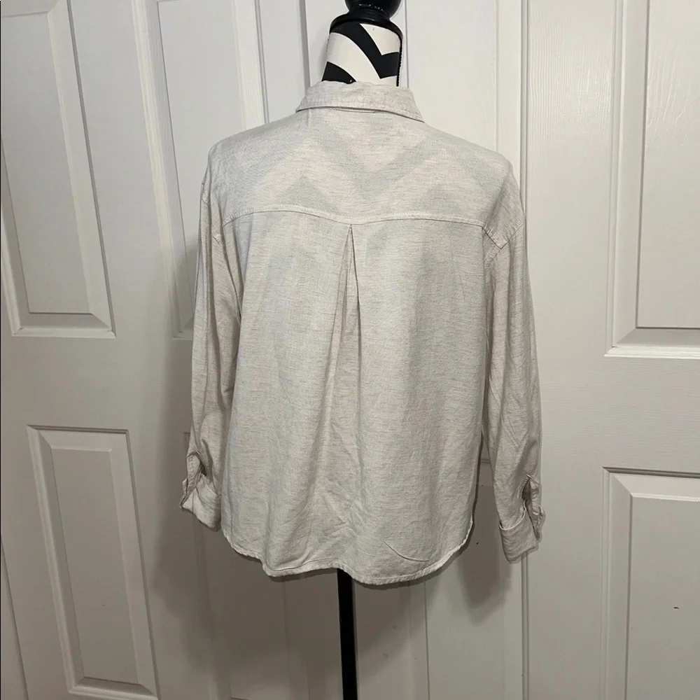 All:row Cream Button-Up Shirt - Picture 3 of 7